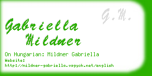 gabriella mildner business card